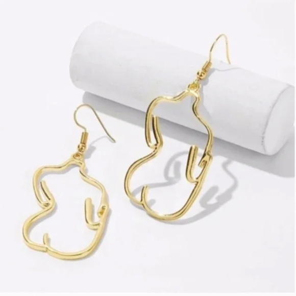 ⭐️❤️FREE Female Form Feminist Peasant Hipster Hippie Art Deco Body Boho Earrings - Picture 1 of 1